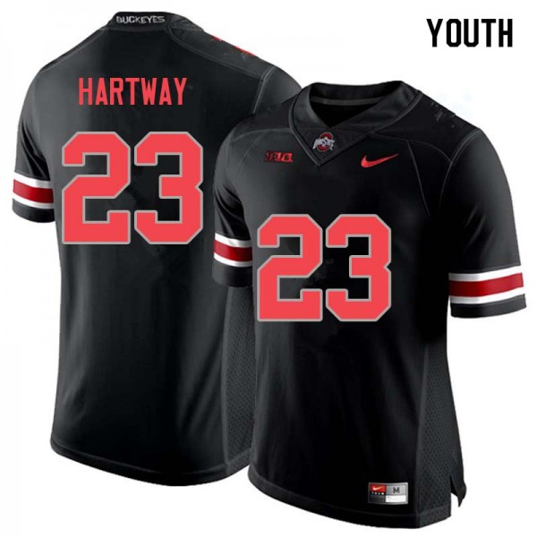 Ohio State Buckeyes #23 Michael Hartway Youth Alumni Jersey Blackout